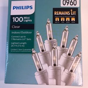 Philips 100ct Remains Lit Mini String Lights